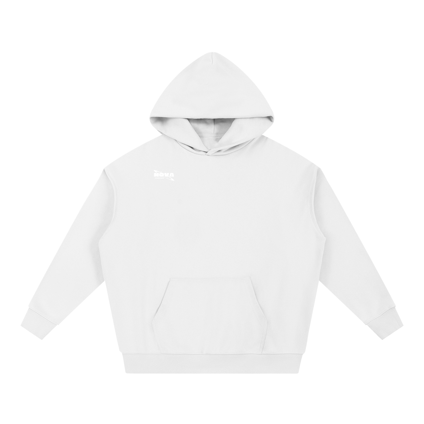 Essential Heavyweight Hoodie White Text