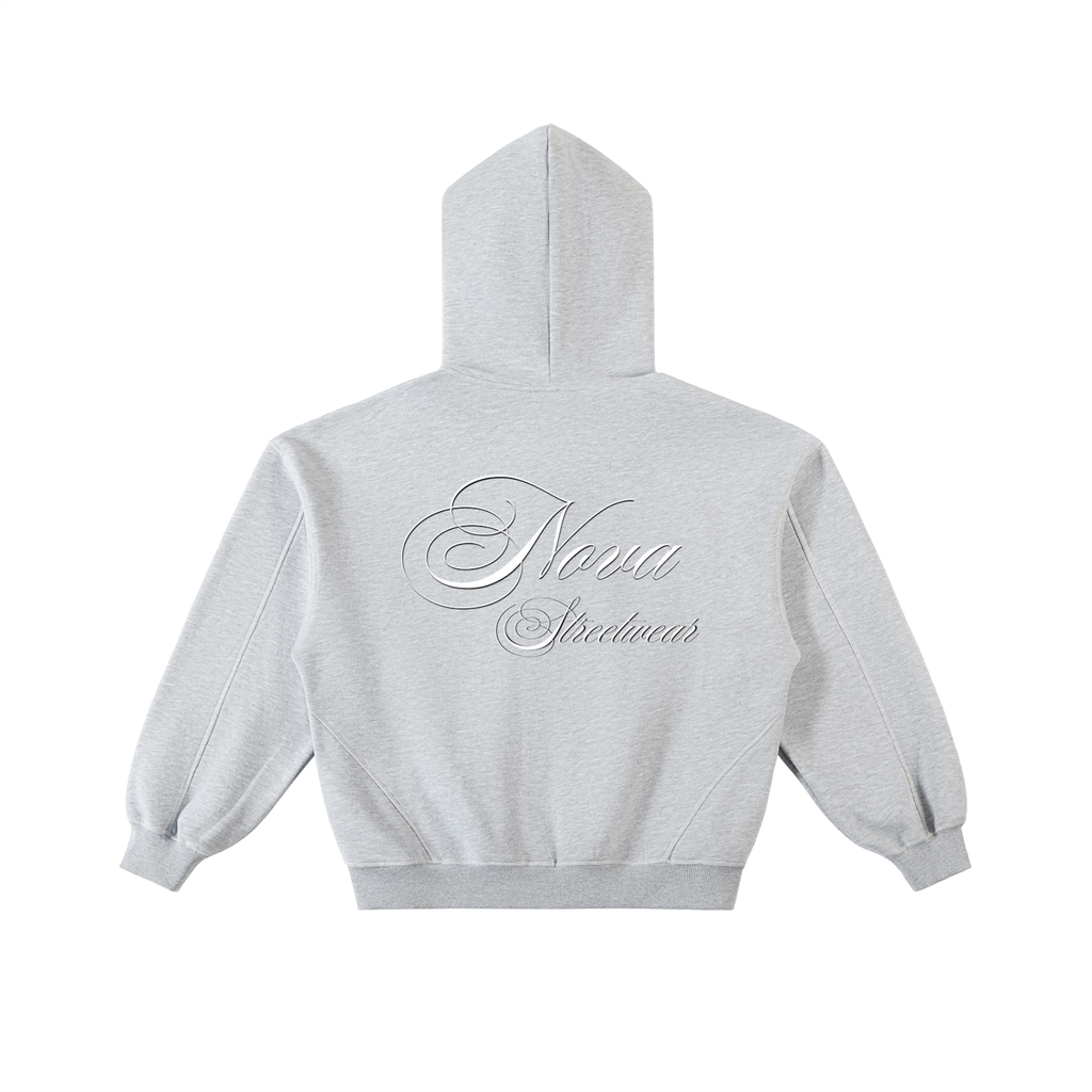 Cursive Zip Hoodie