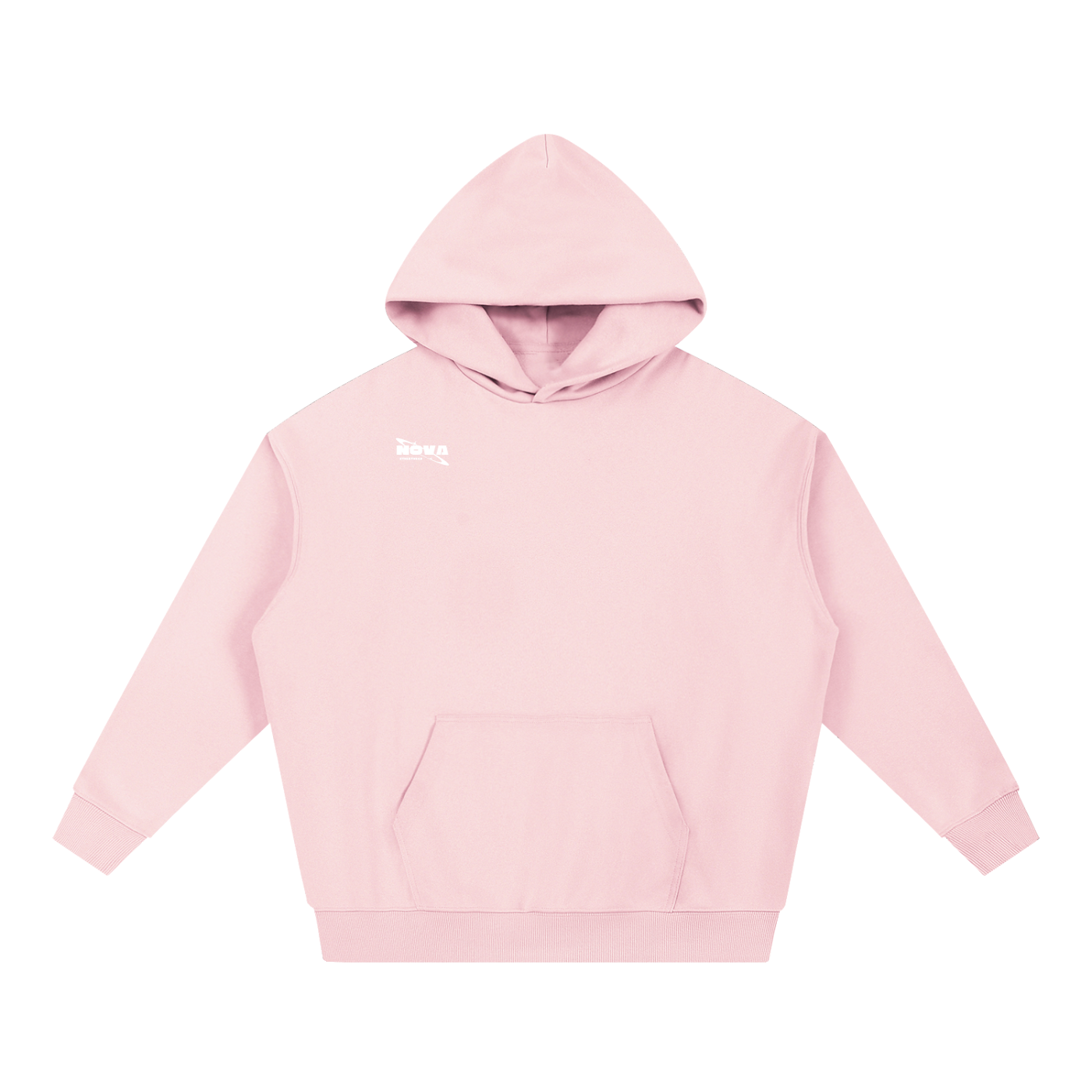 Essential Heavyweight Hoodie White Text