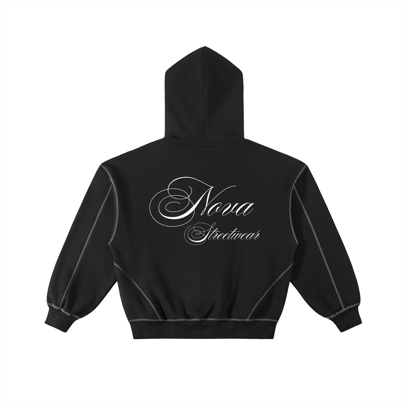 Cursive Zip Hoodie