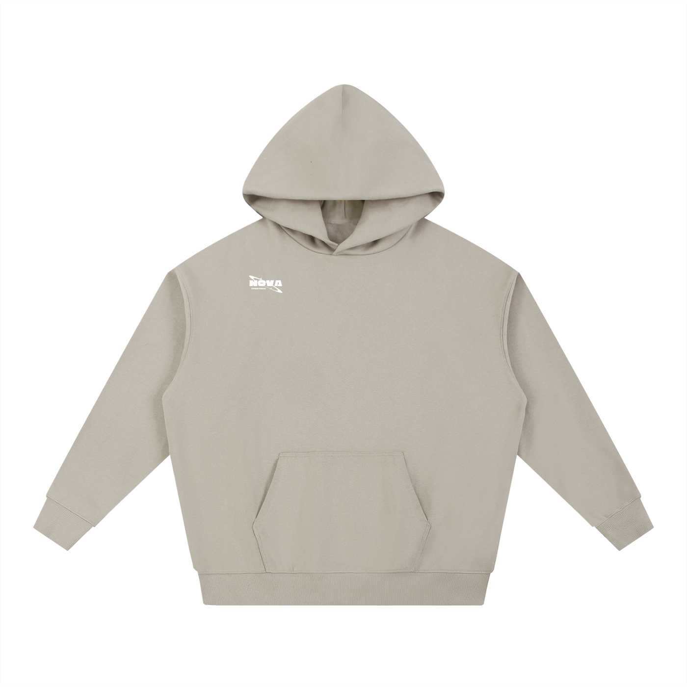 Essential Heavyweight Hoodie White Text