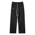 Unisex Solid Color Fleece Straight Leg Pants