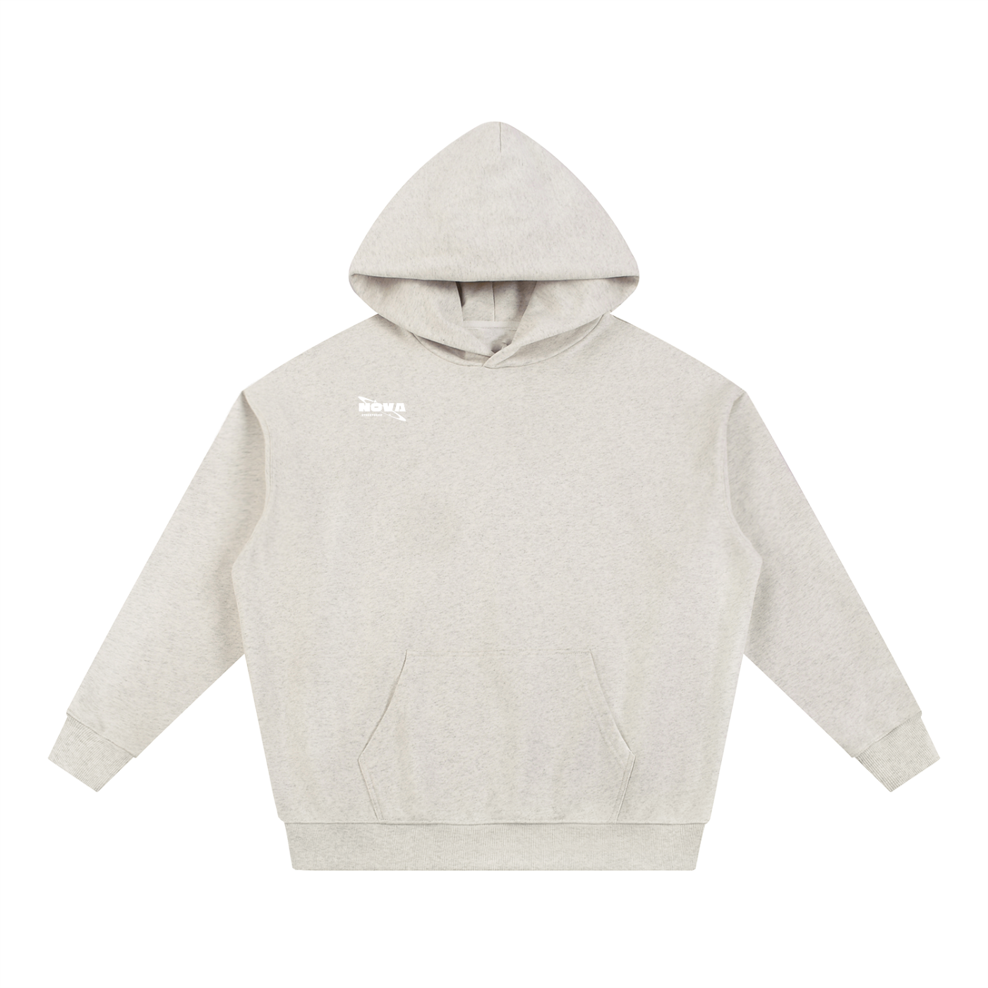 Essential Heavyweight Hoodie White Text