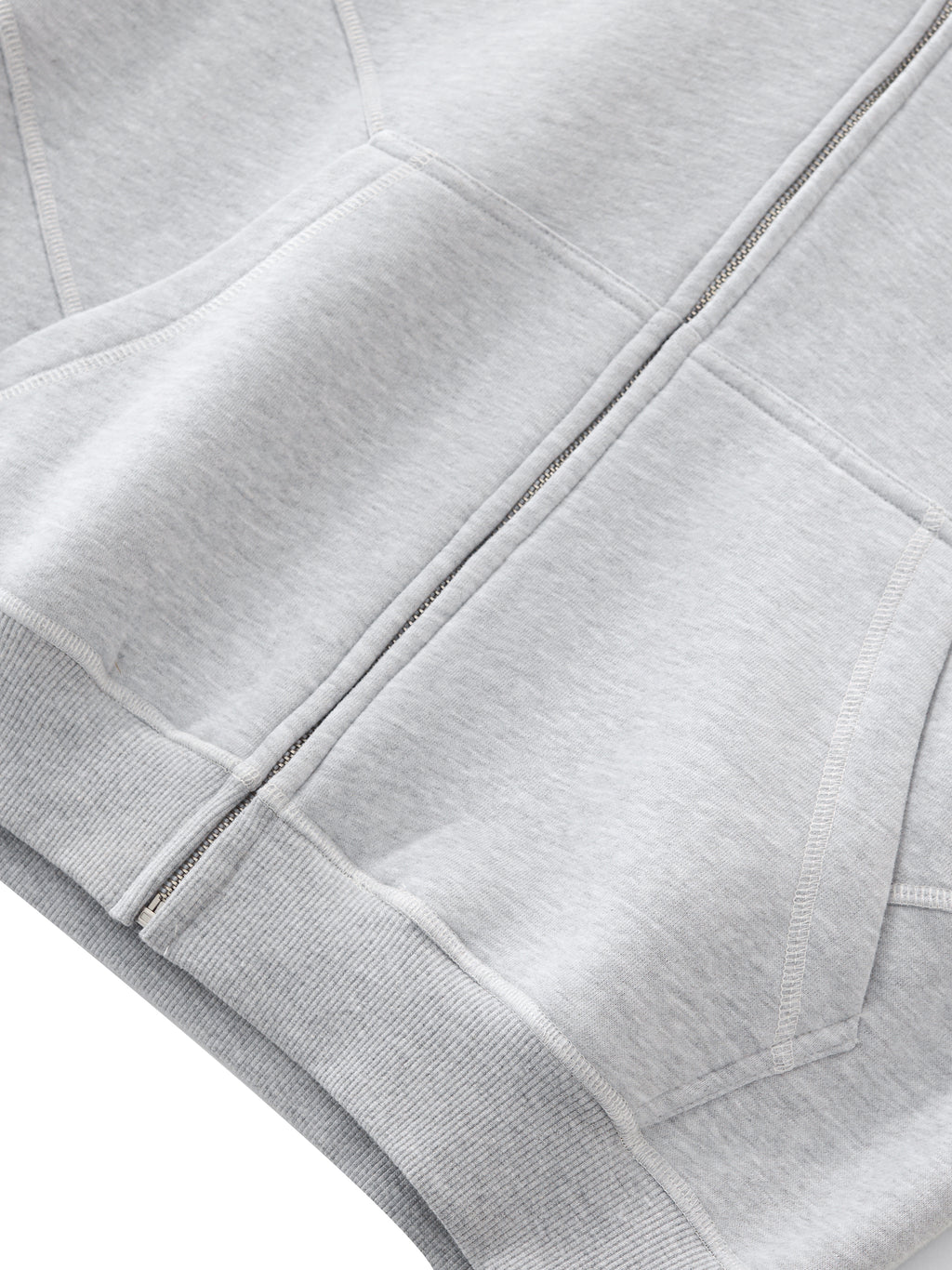 Cursive Zip Hoodie